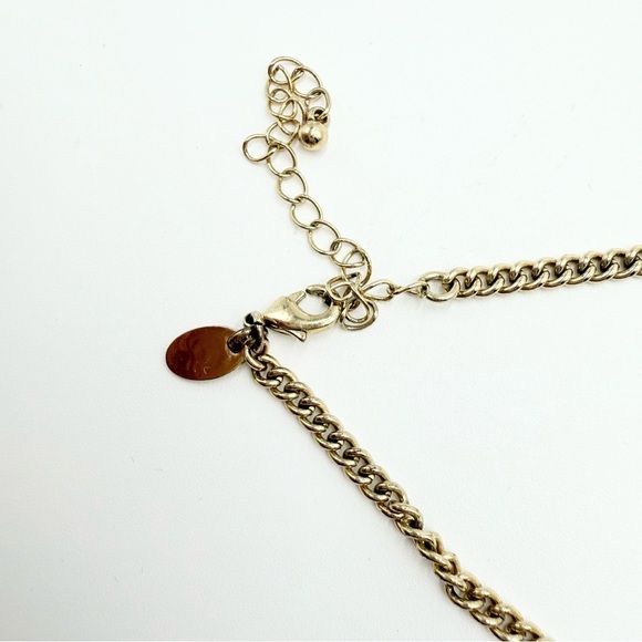 Wine Bib Acrylic Beaded Gold Toned Statement Necklace Chain - Picture 5 of 10